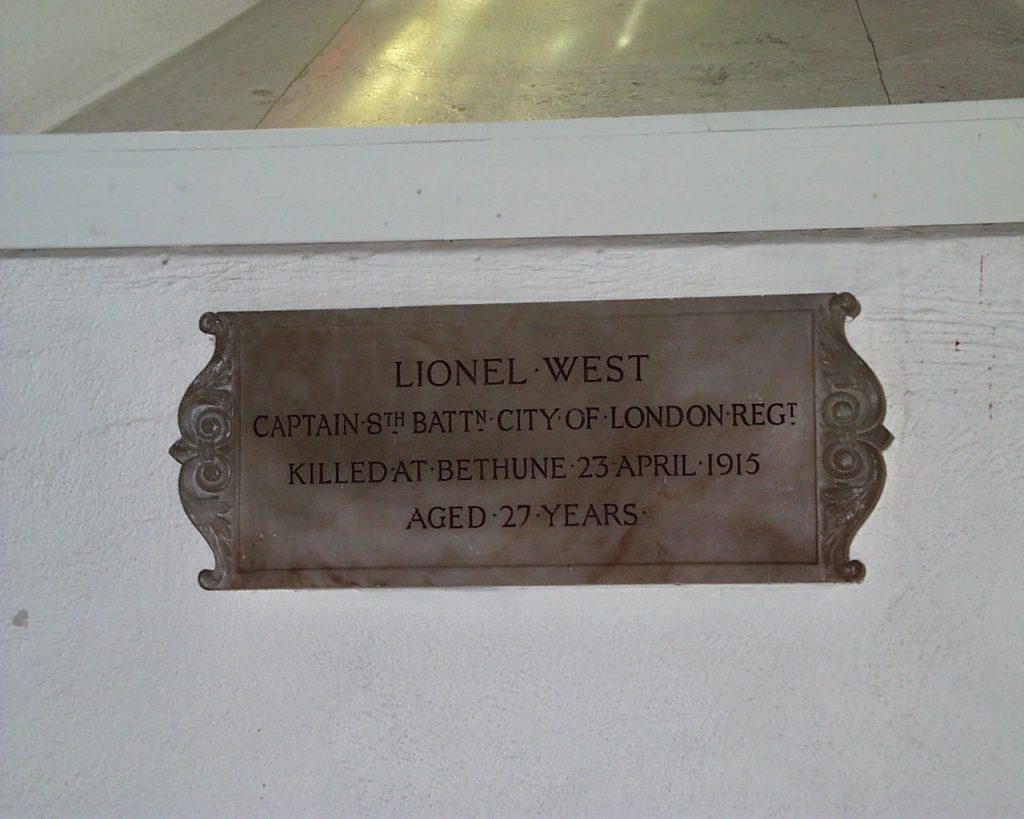 Lionel West Memorial